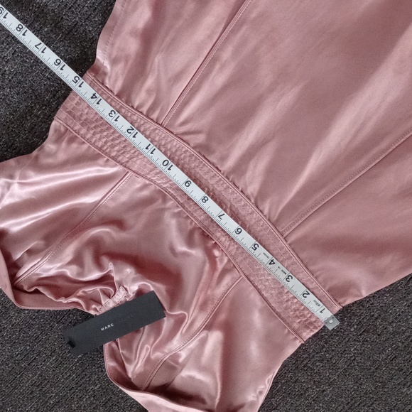 🆕️ 💗Marc Jacobs💗 - Pink Satin Halter Cocktail Dress w/Sweetheart Neckline - Picture 12 of 14
